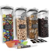 RRP £27.99 Chef's Path Cereal Storage Containers 4L Airtight Food Containers, 4-Pack