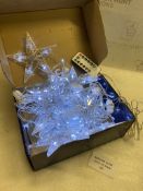 RRP £22.99 BLOOMWIN Window Light Star String Light Cool White USB Fairy Light