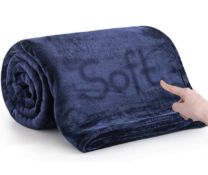RRP £23.99 Moonlight Silk Touch Warm Flannel Fleece Blanket, 150 x 200cm