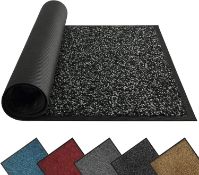 RRP £27.99 Mibao Dirt Trapper Door Mat for Indoor&outdoor, 60x90cm, Anthracite Black