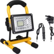 RRP £31.99 LED Work Light Rechargeable Battery LED Floodlight Portable Security 20W Stand Light