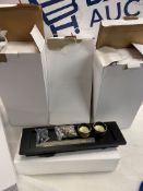 Set of 4 x Meditation Kits Including Tray Candles and Stones