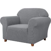 RRP £24.99 Samtex Stylish 1 Seater Sofa Cover Stretch 1-Piece High Stretch Armchair Cover