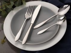 RRP £32.99 Viners Tabac 16 Piece + 8 Free Spoons Stainless Steel Cutlery Set
