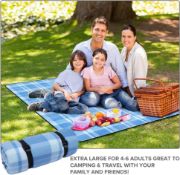 RRP £19.99 SAMEBOO Picnic Blanket Waterproof Extra Large Outdoor Blanket Foldable Picnic Mat