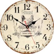 RRP £23.99 Toudorp Rustic Wall Clock French Country Vintage 14 Inch Wall Clock