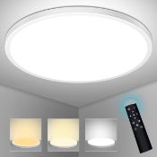 RRP £30.99 LED Ceiling Lights with Remote, Modern 28W 2520LM Light,Timer Waterproof