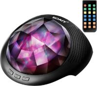 RRP £21.99 SOAIY Aurora Projector, Mood Lights & Soothing Sleep Sound Machine Remote Control