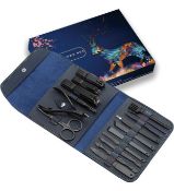 Professional Manicure Gift Set 16-Pieces Stainless Steel Nail Clippers Travel Set