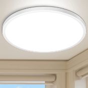 RRP £22.99 Hepside160LED Round Ceiling Light, 12" Modern 28W 2520LM Waterproof Flush