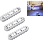 RRP £57 Set of 3 x Ilyever 3-Pack Touch Activated Stick-On Super Bright 4LED Battery Operated