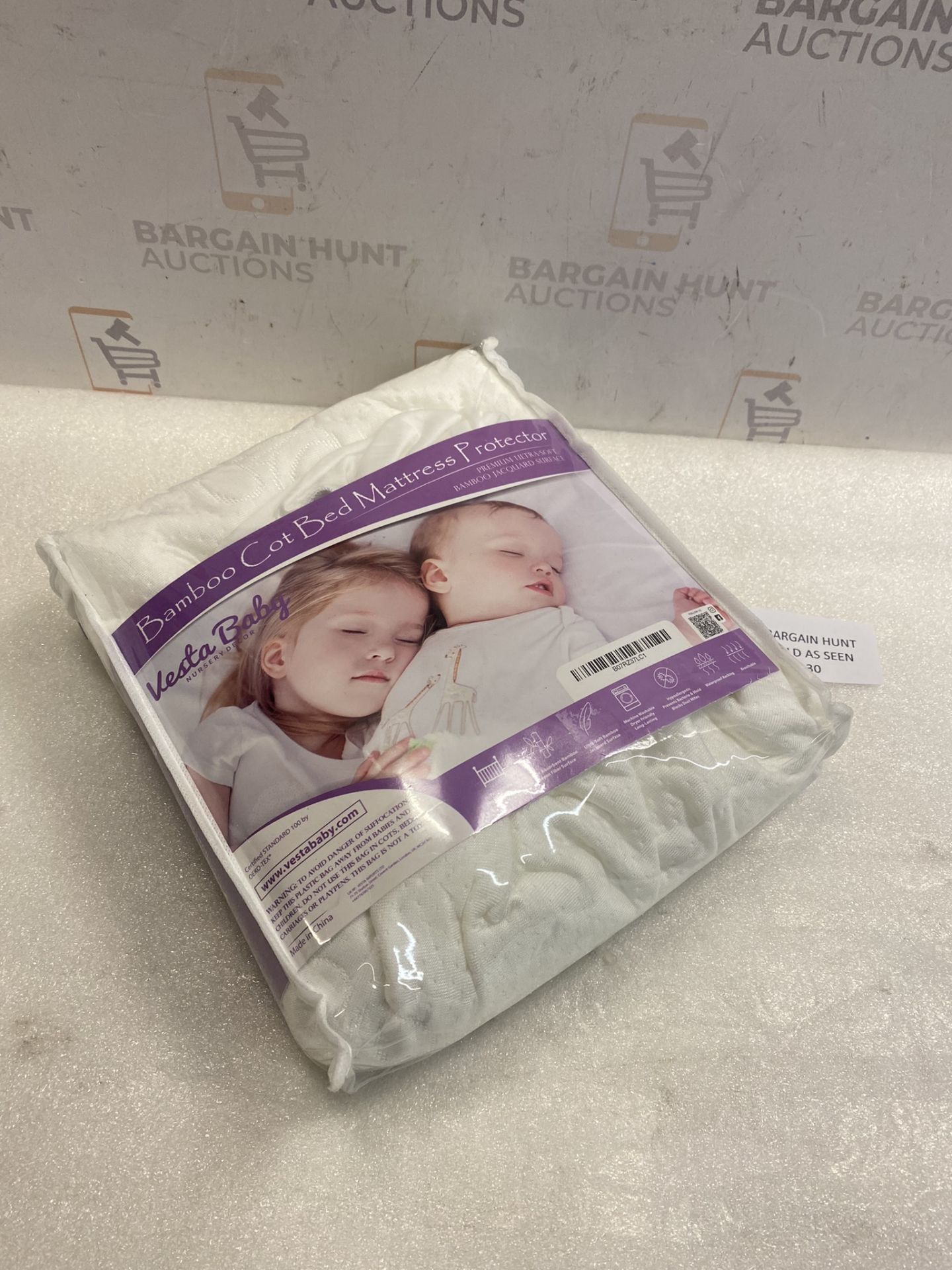 RRP £28.99 Vesta Baby Premium Cot Mattress Protector 70 x 140 cm Noiseless Waterproof Pad - Image 2 of 2