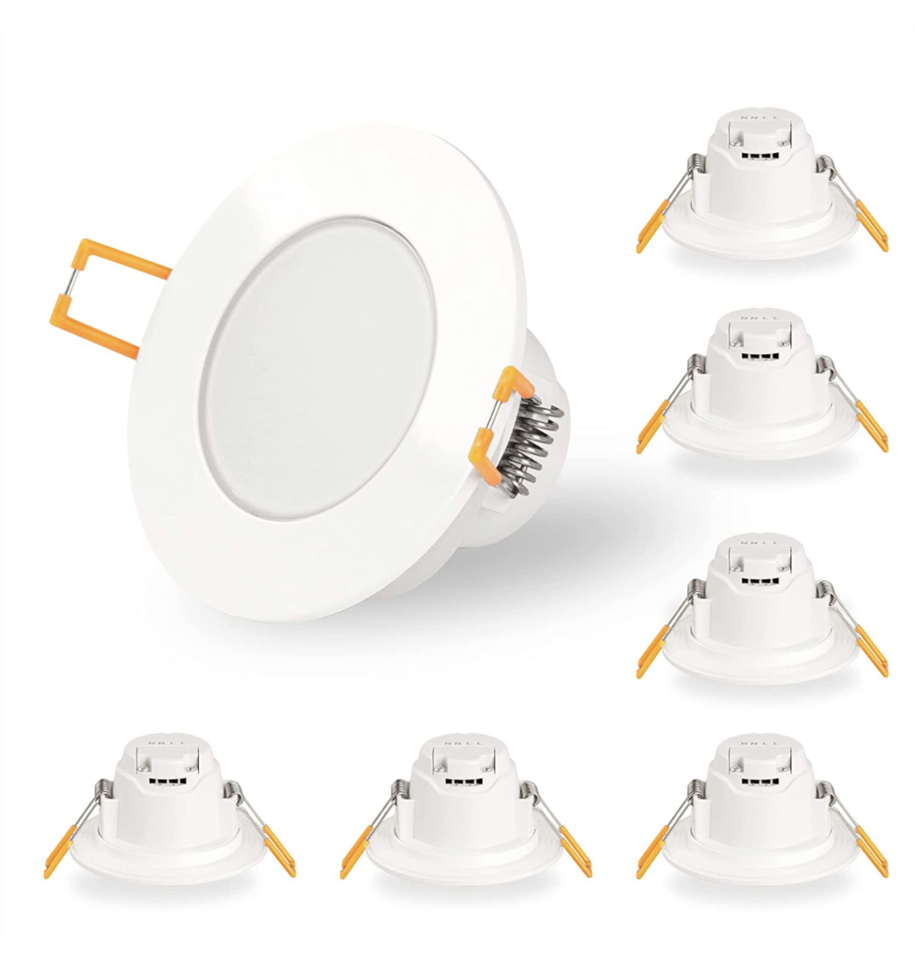 RRP £26.99 Hopha LED Downlight Ceiling IP65 Recessed Spot Down Lights, 6-Pack 5w Warm White