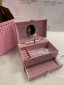 RRP £22.99 Jewelkeeper Girl's Musical Jewellery Storage Box with Pull-Out Drawer, Dancing Ballerina