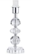 RRP £29.99 Happy Homewares Contemporary and Chic Clear K9 Crystal Glass Table Lamp
