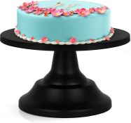 RRP £19.99 BELLE VOUS Round Metal Cake Stand - 19.7cm/7.76 Inches Dessert Display Holder