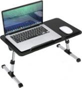 Homesbrand Adjustable Portable Laptop Bed Table, Height Angle Adjustable Laptop Tray