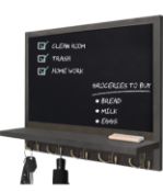 Belle Vous Wall Mounted Chalkboard Rustic Hanging Blackboard RRP £16.99