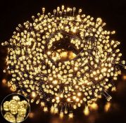 RRP £53.99 GlobaLink 1000LED 100M String Lights Outdoor/ Indoor Ultra Bright Waterproof Lights