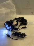 RRP £25.99 Victoper Head Torch 22000 Lumen LED Super Bright Rechargeable Headlight