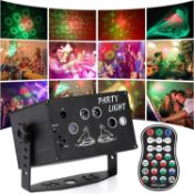 RRP £29.99 Tobeape Disco Lights Party Lights RGB Stage Effects Lights with Remote Control