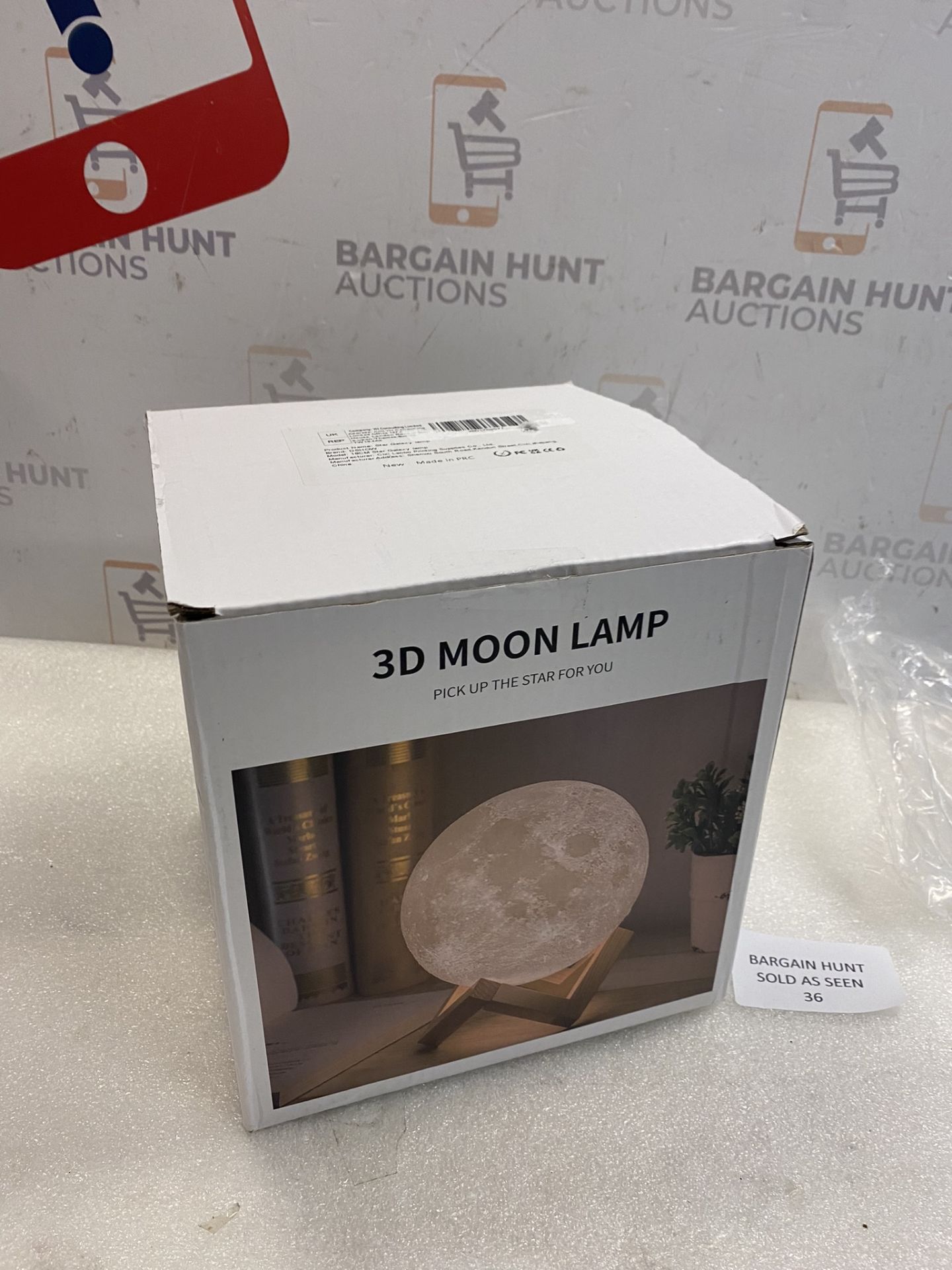 Moon Lamp Kids Night Light Galaxy Lamp 7.1" 16 Colours LED 3D Remote Control Lamp - Image 2 of 2