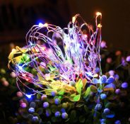 RRP £420 Set of 20 x FairyDecor Fairy Lights Battery Operated 8 Packs 5m/16ft Copper Wire String