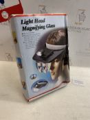 LED Light Head Magnifying Glass Head-Mounted with Lamps