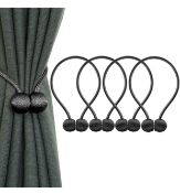 RRP £21.99 IHClink Magnetic Curtain Tiebacks Buckle Clips Woven Tie Band Holdbacks, 4-pack