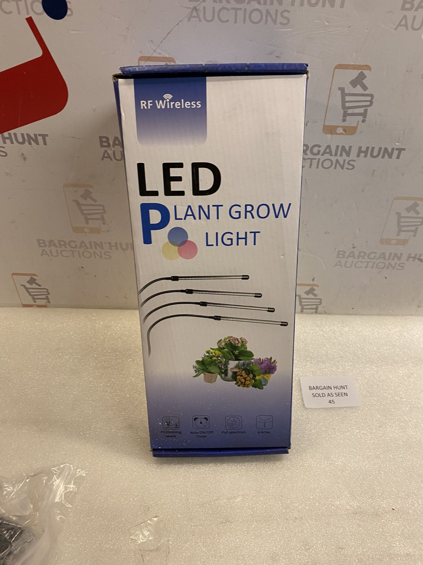 RRP £26.99 Eweima Grow Lights for Indoor Plants Full Spectrum 4 Head LED with Remote Control - Image 2 of 2