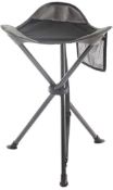 RRP £26.99 Ever Advanced Folding Stool Tripod Tall 53cm Lightweight Portable Camping Fishing