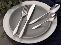 RRP £32.99 Viners Tabac 16 Piece + 8 Free Spoons Stainless Steel Cutlery Set