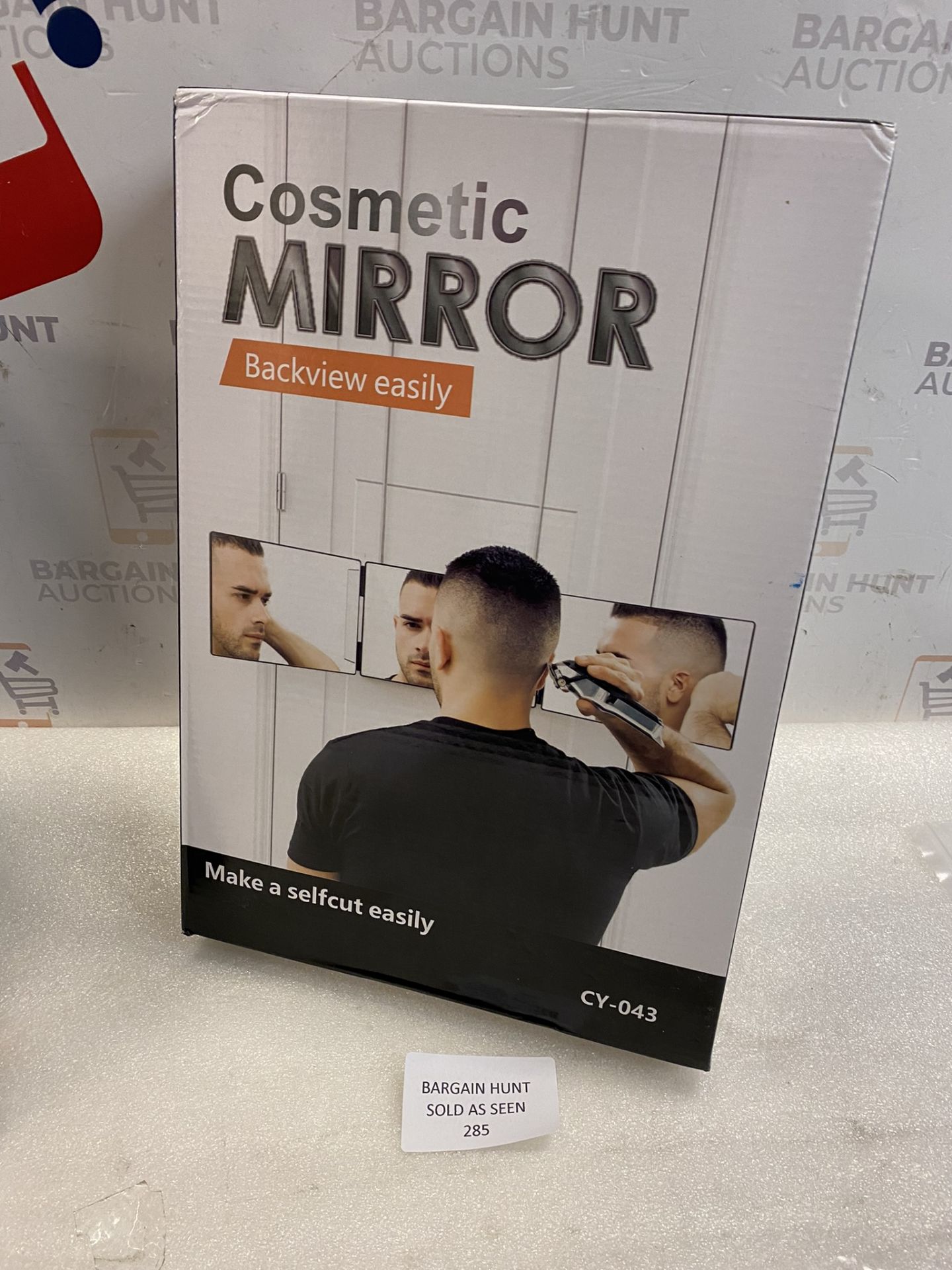 RRP £28.99 3-Way Mirror 360 Mirror Self Hair Cut Portable Illuminated Bathroom Mirror - Image 2 of 2