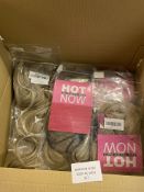 Approximate RRP £240 Collection of Fine Plus Invisible Wire Hair Extensions, 14 Pieces