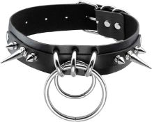 RRP £468 set of 39 x MILAKOO Punk Goth Metal Spike Studded Leather Collar Choker, RRP £12 Each