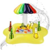 icyant Pool Drink Holder Inflatable Drink Cooler Floating Cup Holder for Swimming Pool