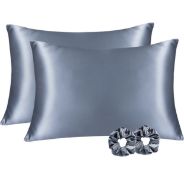 RRP £19.99 Yanibest 2-Pack Satin Pillowcase for Hair and Skin Invisible Zipper Ultra Soft Smooth