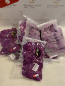 RRP £120 Set of 10 x Besdel Women's Deep V One Piece Babydoll Lace Bodysuit Sleepwear, XXL