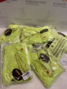 RRP £120 Set of 10 x Besdel Women's Deep V One Piece Babydoll Lace Bodysuit Sleepwear, L