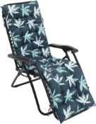 RRP £22.99 DKIEI Floral Printed Sun Lounge Cushion Thicken Garden Chair Cushion Waterproof