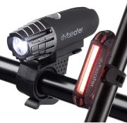 RRP £29.99 Cycleafer Bike Lights Set USB Rechargeable Powerful Lumens Front and Back Light