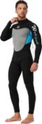 RRP £54.99 Ultra Stretch 3mm Neoprene Wetsuit Men, Full Body UV Protection Scuba Diving Suit, L