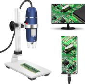 RRP £36.99 Jiusion HD 2MP USB Digital Microscope 40-1000X Magnification Endoscope Camera