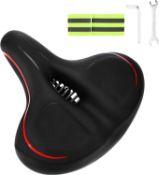 RRP £19.99 icyant Bike Seat, Shockproof Bicycle Saddle Breathable PU Cycling Seat Waterproof