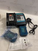 Set of Power Tools Replacement Battery Charger and and Charging Racks
