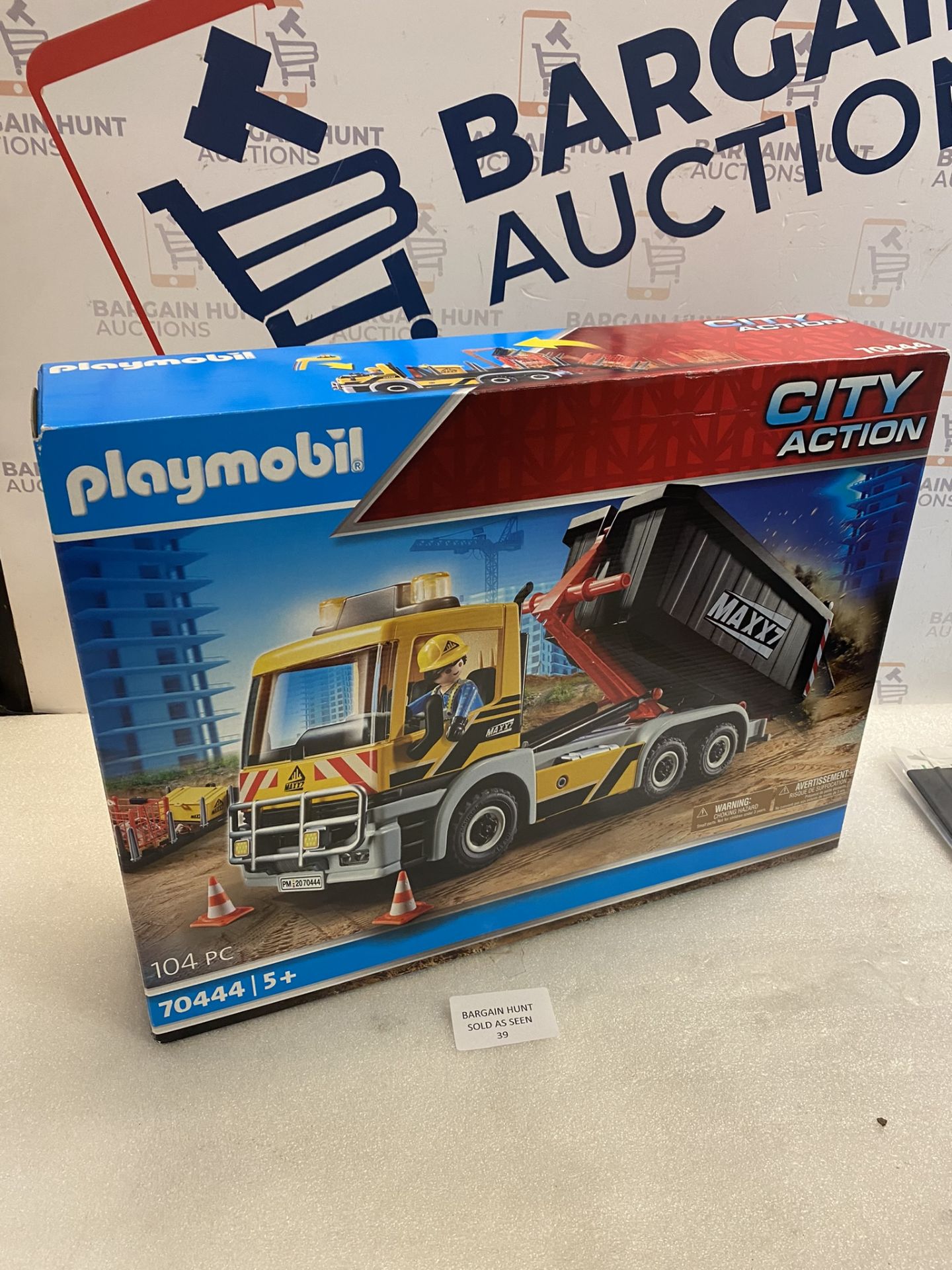 RRP £49.99 Playmobil 70444 City Action Construction Truck with Tilting Trailer - Image 2 of 2