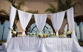 RRP £40 set of 4 x Dproptel 26M X 29CM Organza Roll Sashes Fabric Table Runner Chair Sashes