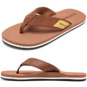 Mabove Flip Flops Men's Comfortable Lightweight Summer Slippers, 41 EU RRP £16.99