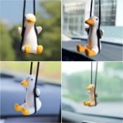 RRP £105 Set of 15 x Lovely Swinging Duck Car Pendant, Flying Duck Mirror Hanging Ornament