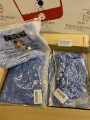 RRP £120 Set of 10 x Besdel Women's Deep V One Piece Babydoll Lace Bodysuit Sleepwear, XL